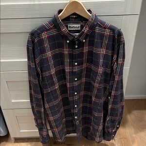 Barbour Mens Flannel Cotton Shirt Size XL